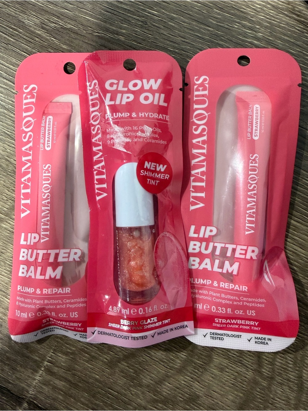 Vitamasques Lip Bundle - Lip Butter Balm & Glow Lip Oil NEW